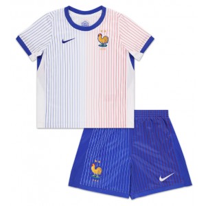 Fotbalové Dres Francie Dětské Venkovní Oblečení ME 2024 Krátký Rukáv (+ trenýrky)